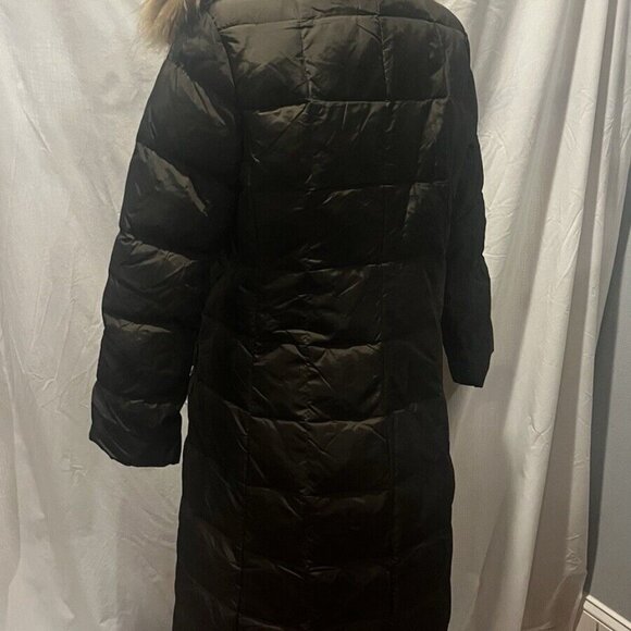 Andrew Marc long puffer coat Brown Goose down filled Small - Picture 10 of 10